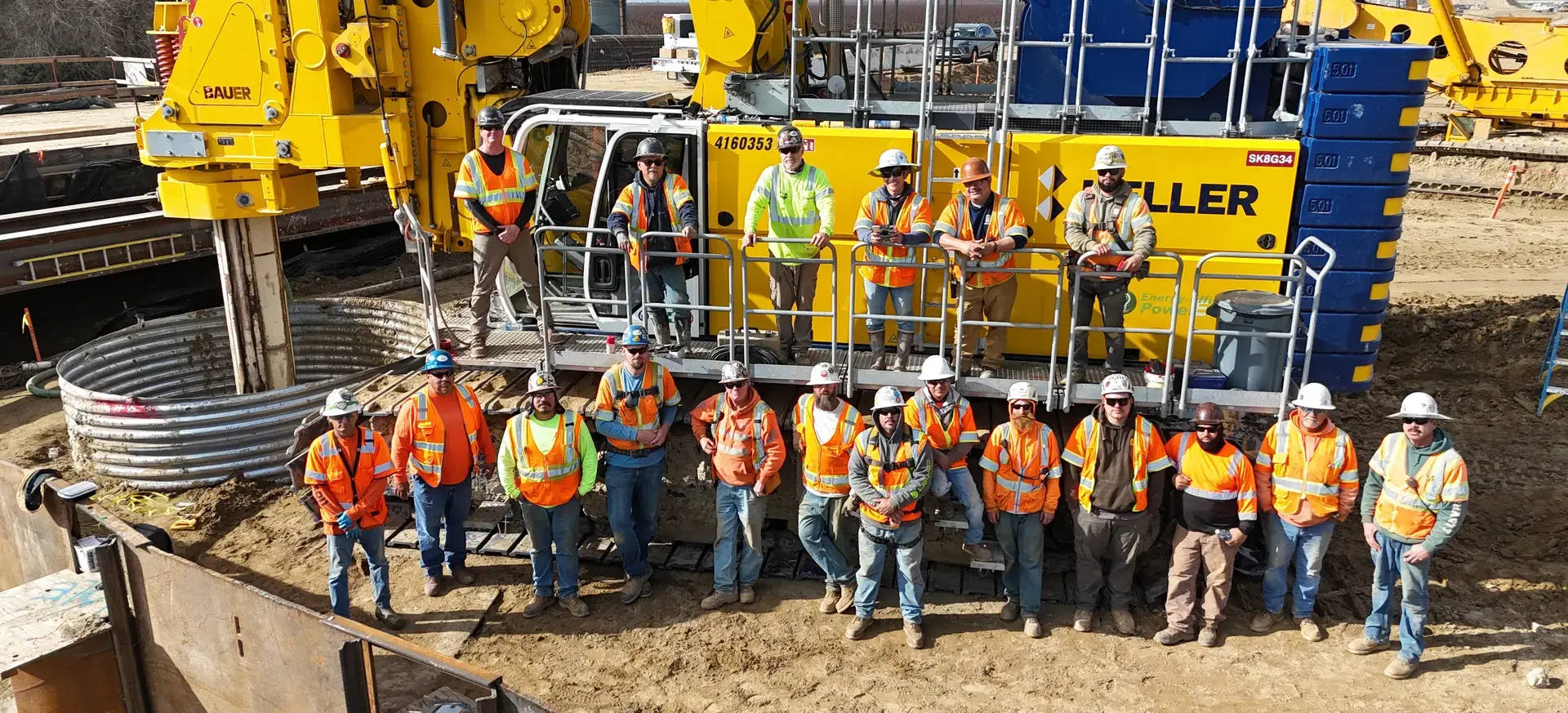 Full crew on site