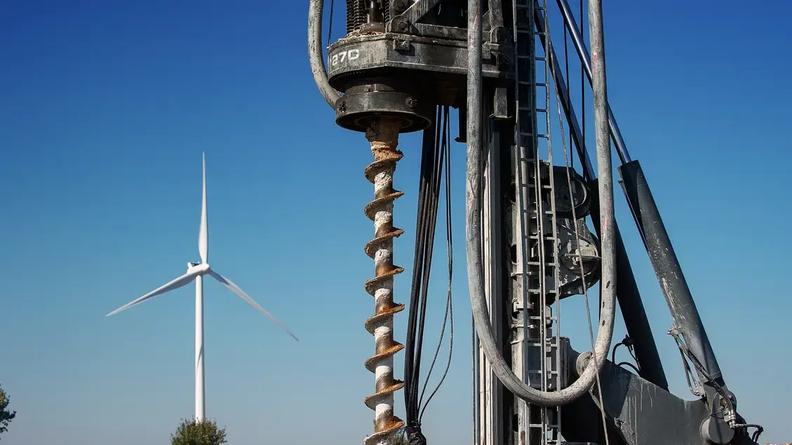 Installing foundations for a wind farm
