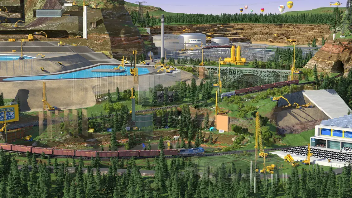 Illustration of mining operations