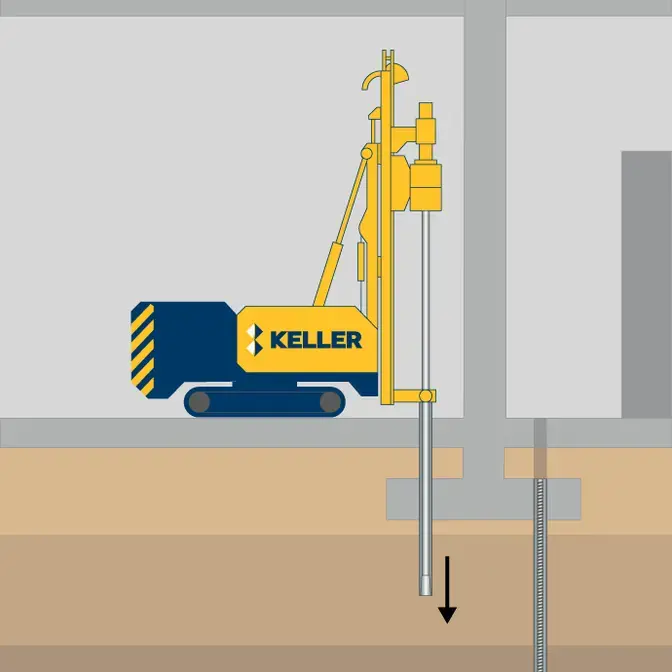 Micropiles technique illustration