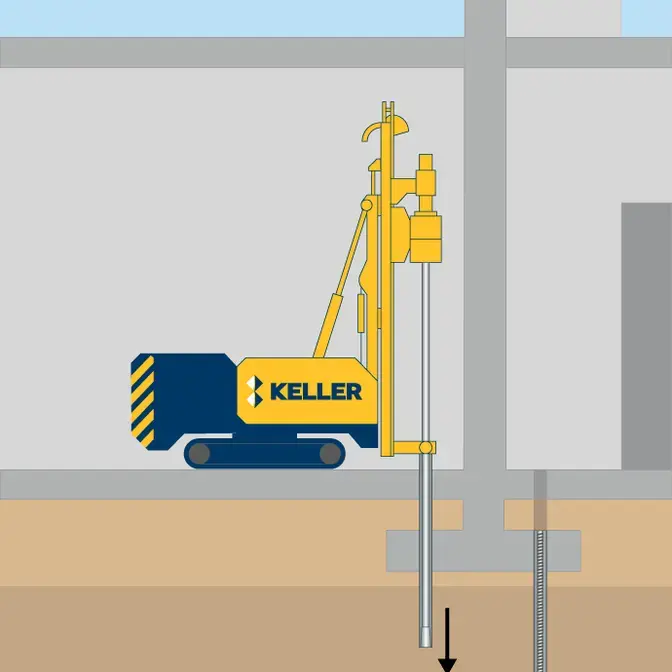 Micropiles technique illustration