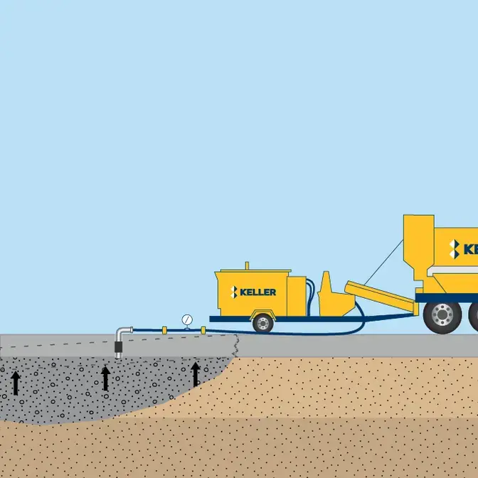 Slab jacking illustration