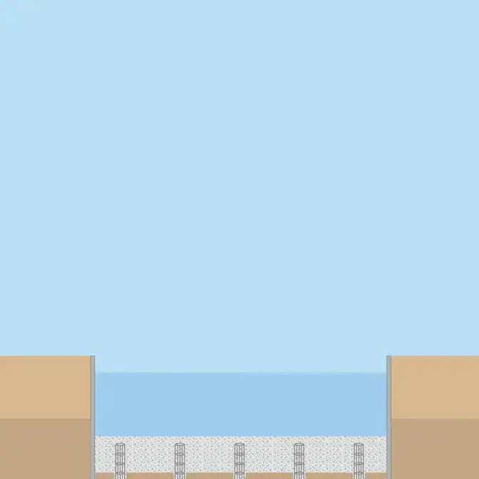 Tremie bottom seals illustration