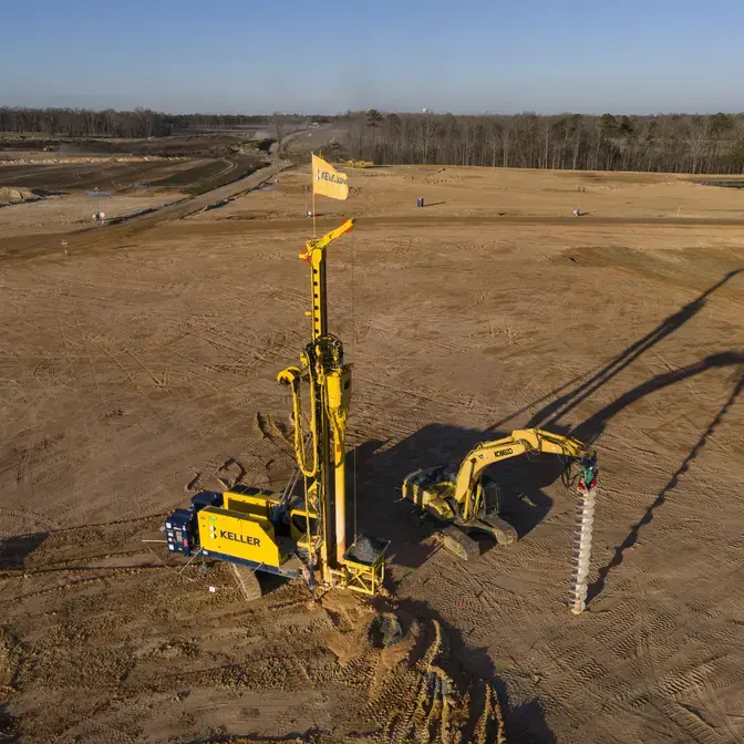 Installation of vibro piers