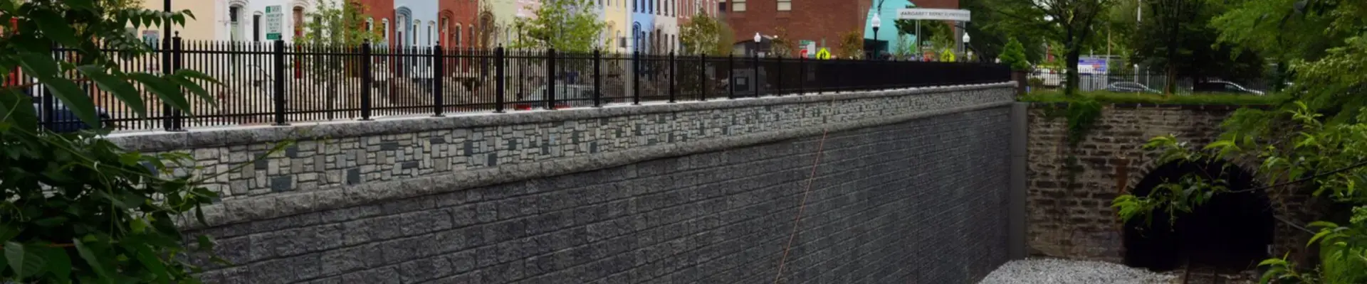 26th Street Emergency Repairs completed retaining wall