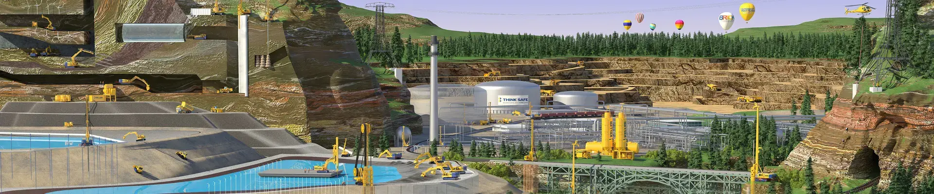 Illustration of mining operations