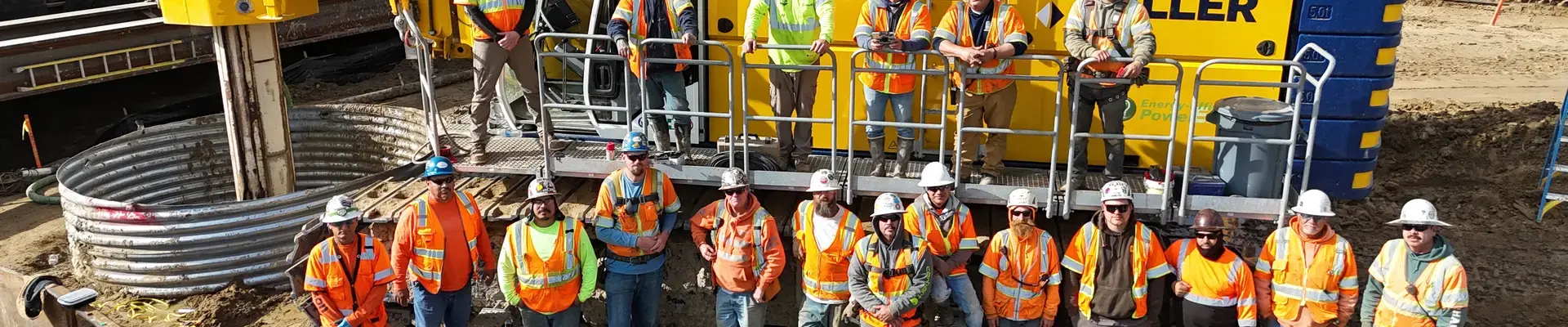 Full crew on site