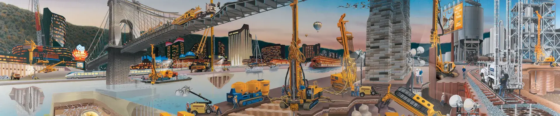 Illustration of railway work