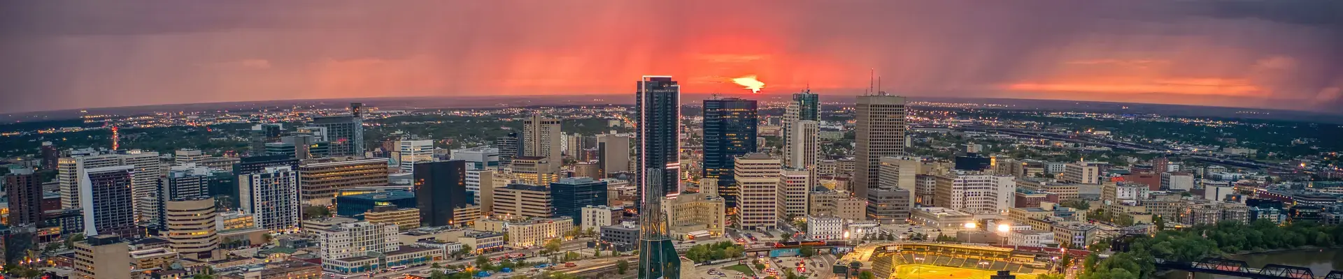 Aerial of Winnipeg