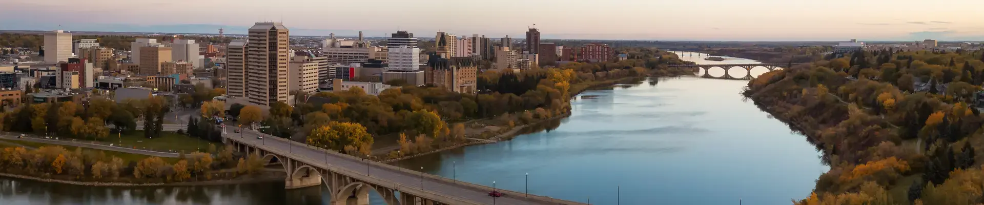 Aerial of Saskatoon