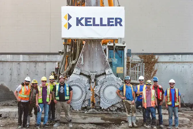 Keller's Cutter Soil Mixing crew
