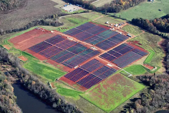 Davidson County Solar Farm aerial