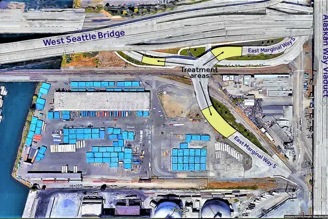 East Marginal Way South aerial