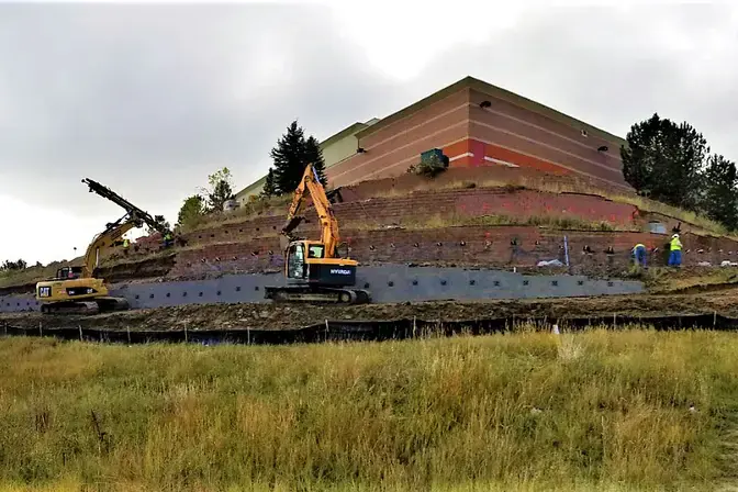Failing Block Wall soil nailing