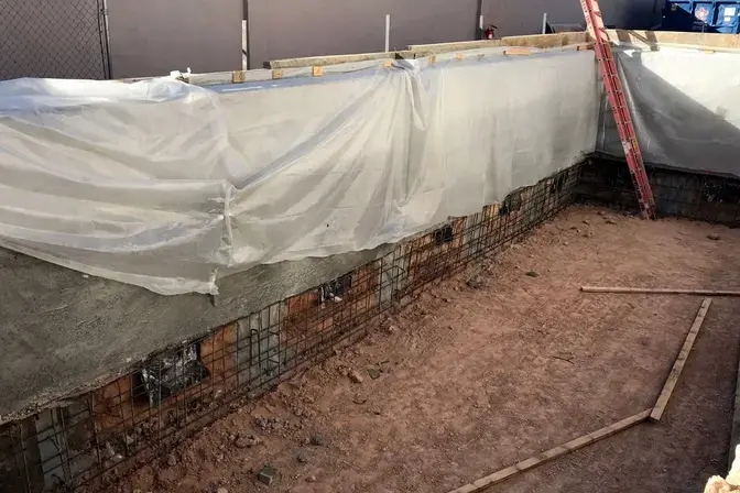 Verizon Switch Building Expansion soldier piles
