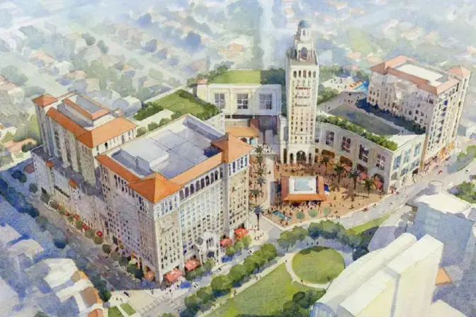 Plaza at Coral Gables rendering