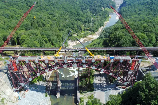 Portageville Bridge aerial