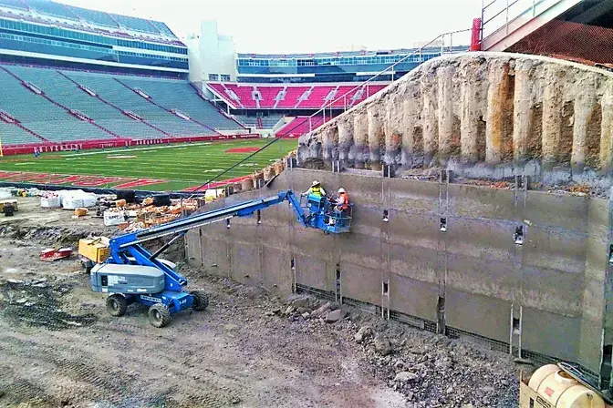 Working on the Razorback Stadium Upgrade