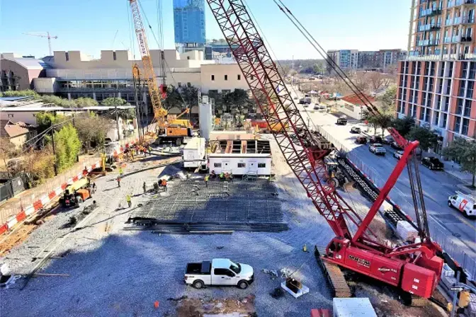 Construction of the new Marriott Hotel in Austin, TX.