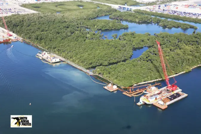 Aerial of Port Everglades