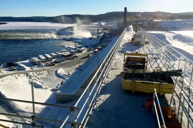 Outside of Muskrat Falls Generating Station
