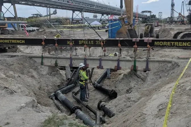 Working on site
