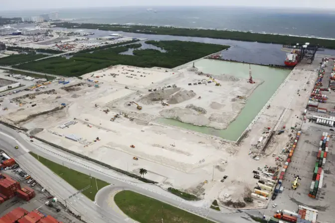 Aerial of the Port Everglades site