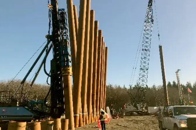 Installing driven piles
