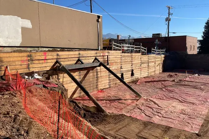support of excavation wall