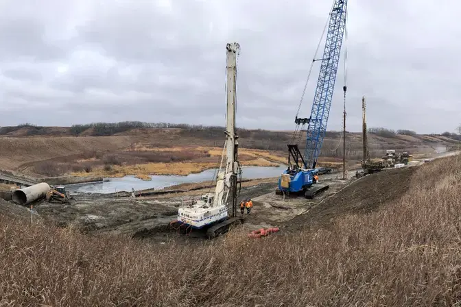 construction on a slope