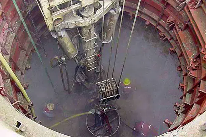drilling of pipes for bottom seal