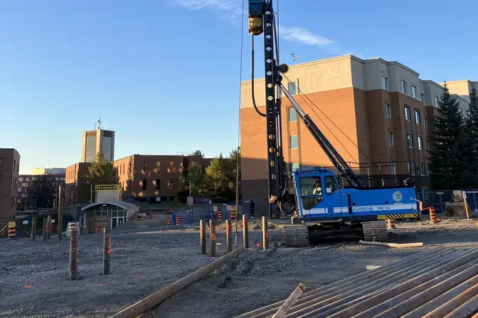 Carleton University pipe piles