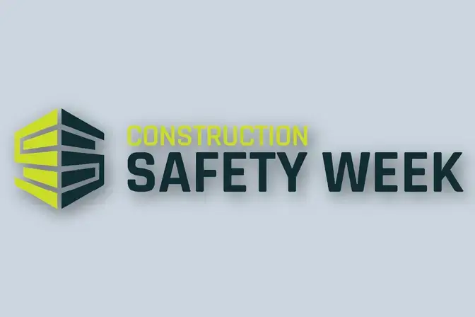 Construction safety week logo