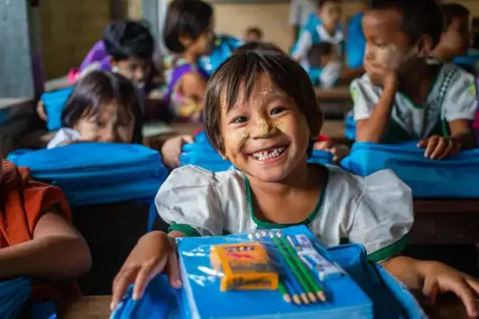 Smiling unicef child