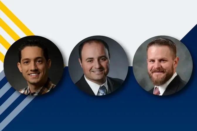 Headshots of John, Scott, and John