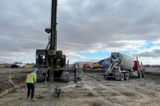 Working on site