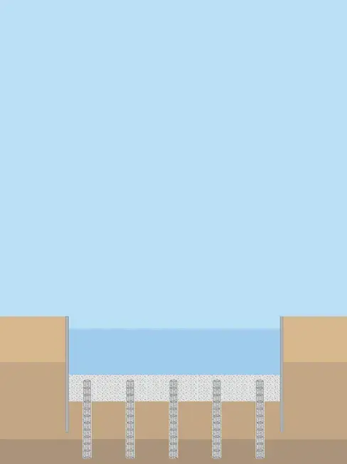 Tremie bottom seals illustration