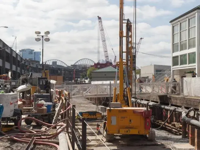 Elliott Bay Seawall jet grouting