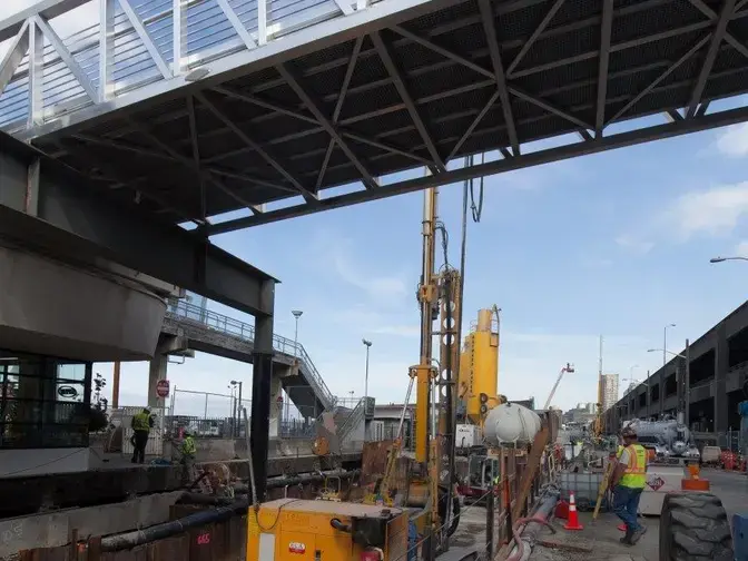 Elliott Bay Seawall jet grouting
