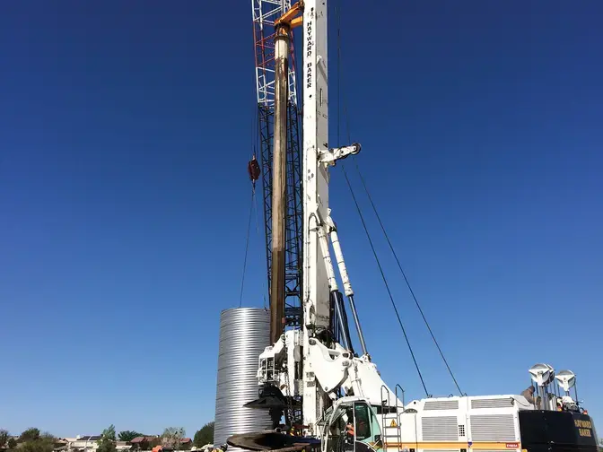 Yucca Loma Bridge drilled shafts