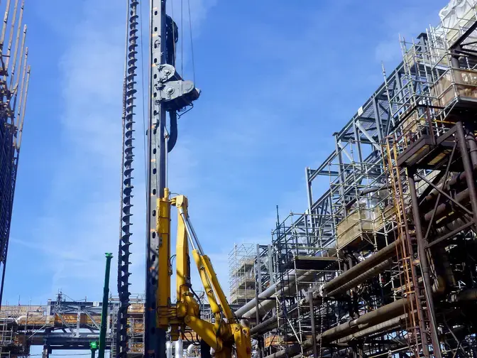 Whiting Refinery Modernization auger cast piles