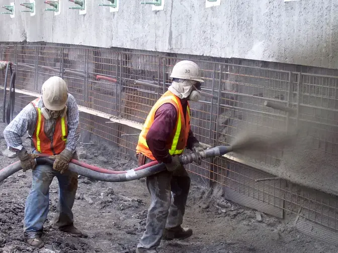 Dallas Cowboys Stadium shotcrete