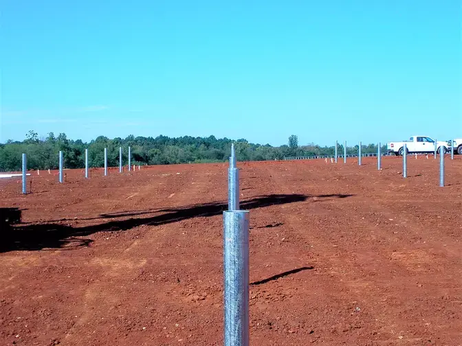 Davidson County Solar Farm driven piles