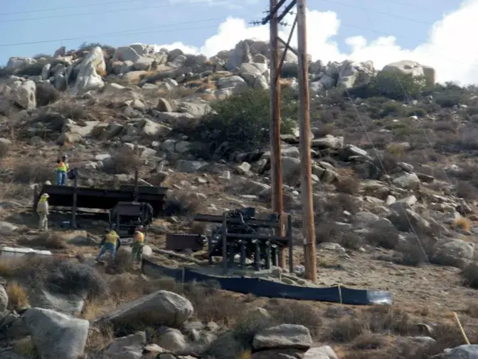 Los Coches Substation micropiles