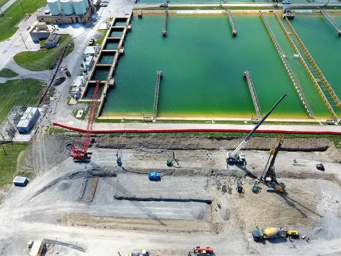 Generator Pad Addition rigid inclusions