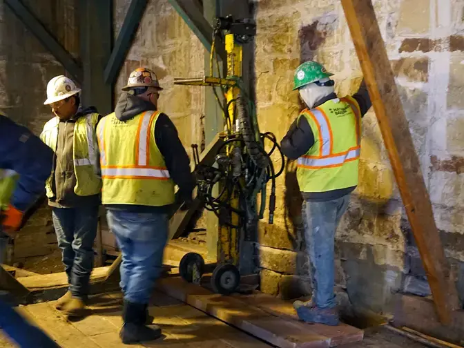 St. Vrain Mill chemical grouting