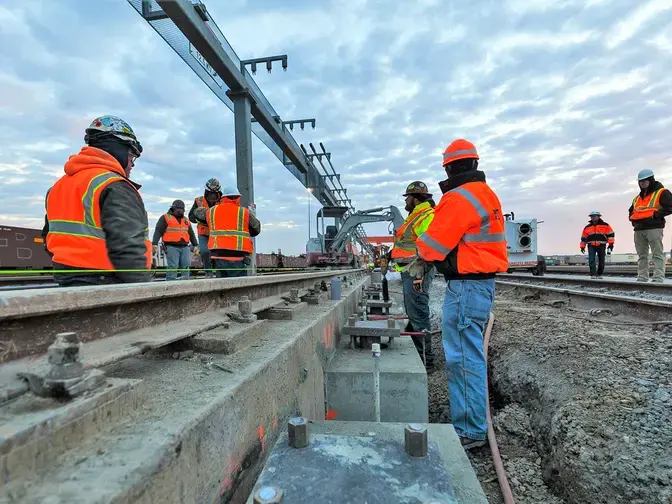 Logistics Park Intermodal Facility crew