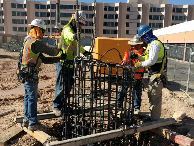 Sunrise Hospital and Medical Center drilled shaft cage