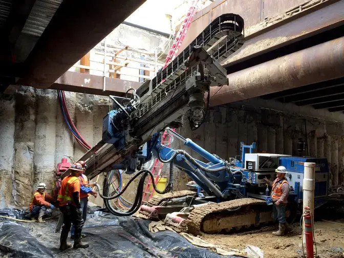 Third Street Light Rail Program grouting