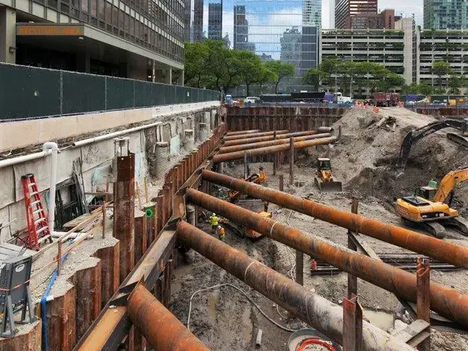Biomedical Research Center sheet piles